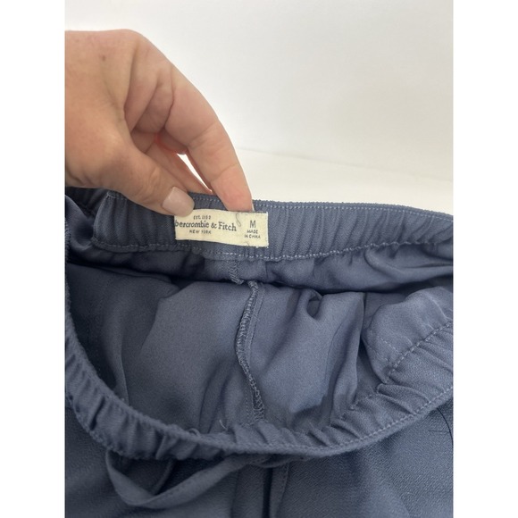 Abercrombie & Fitch Women's Medium Blue Boho Shorts Flowy Rayon Pull On - Picture 4 of 7